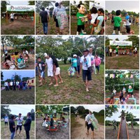 Babá Tupinambá inaugura primeiro parque infantil na área indígena   