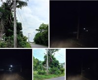 Babá Tupinambá requer recuperação de iluminação pública e troca de poste na estrada do Aninga