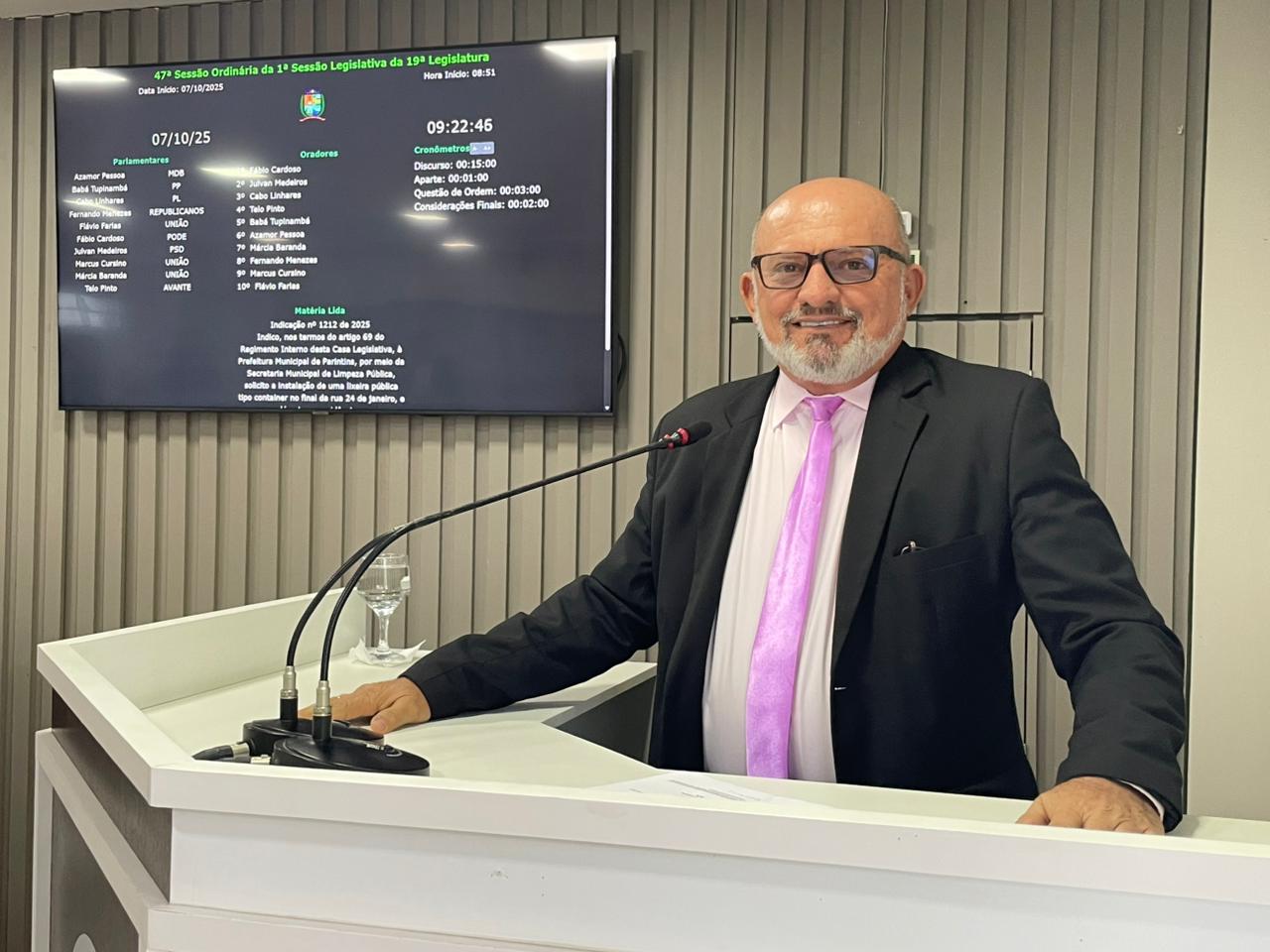 Cabo Linhares solicita melhorias na estrutura do Colégio Nossa Senhora do Carmo