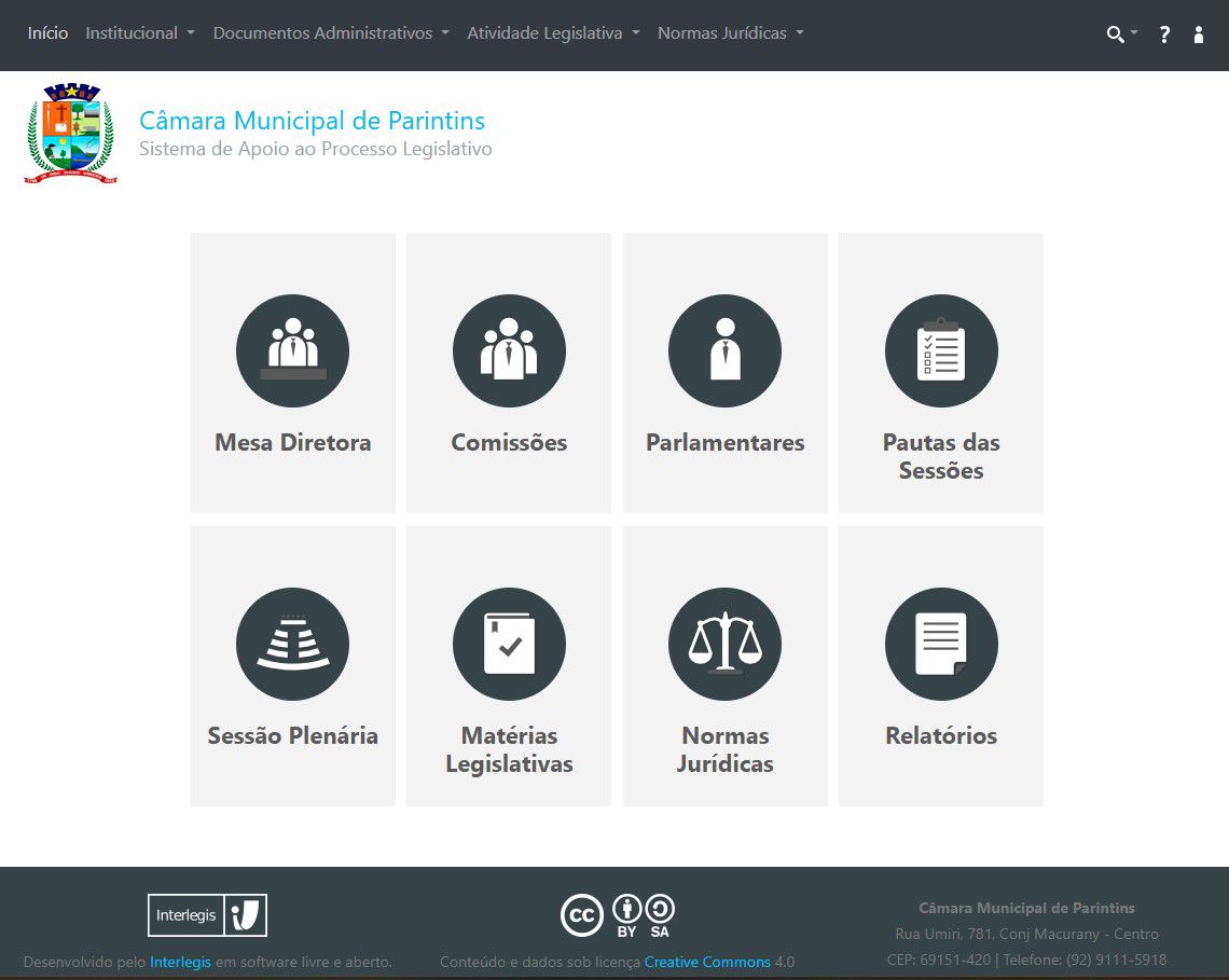 Câmara de Parintins reforça transparência e amplia acesso da população às matérias legislativas por meio do SAPL