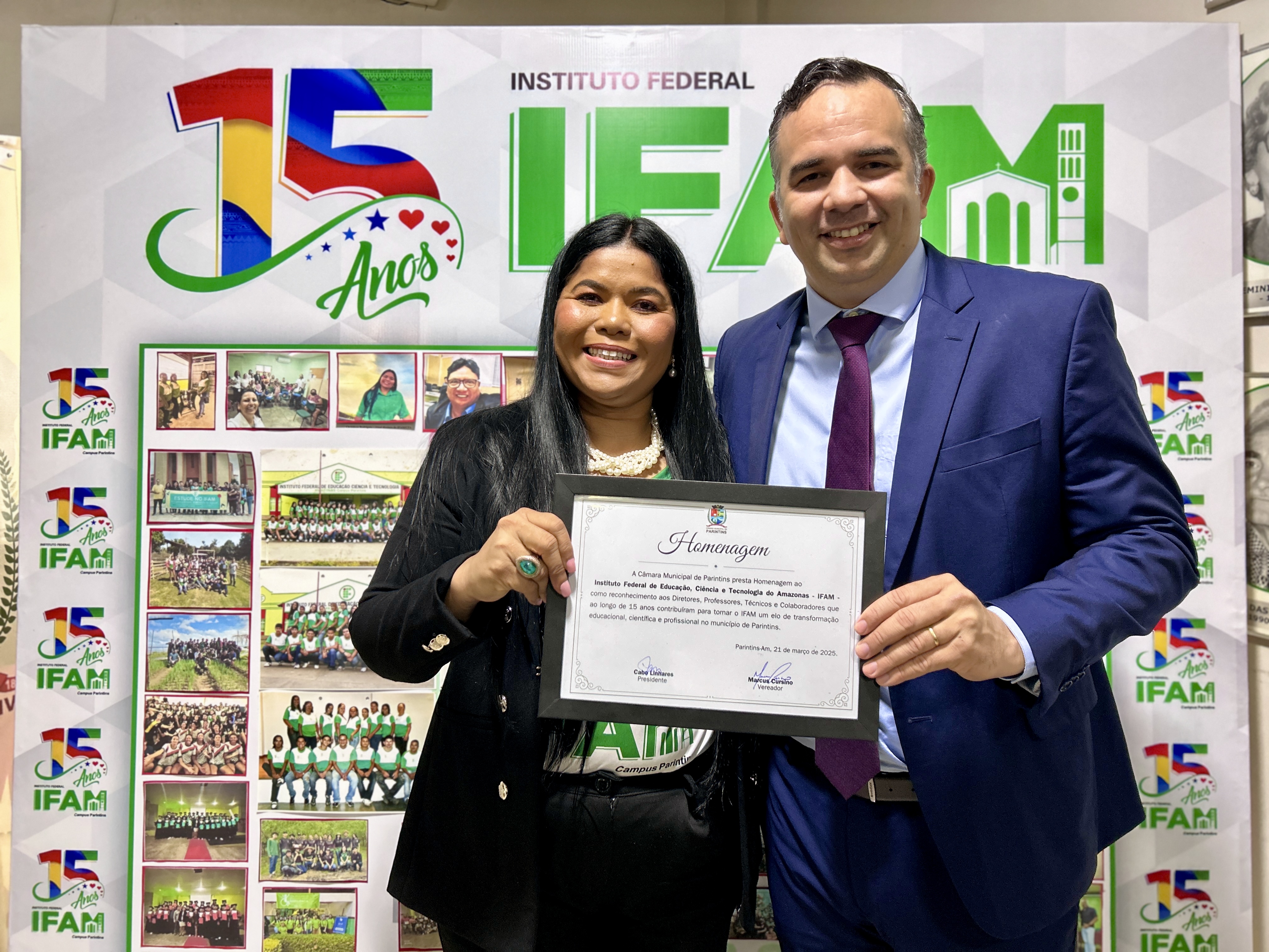 Câmara Municipal realiza Sessão Especial em homenagem aos 15 anos do IFAM em Parintins uma indicação do Vereador Marcus Cursino