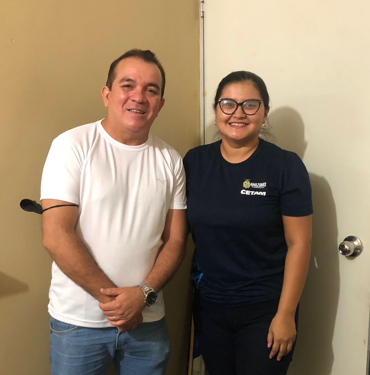 Massilon faz visita à nova administradora do Cetam em Parintins