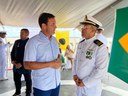 Mateus Assayag destaca trabalho da Marinha do Brasil em troca de comando da Agência Fluvial de Parintins