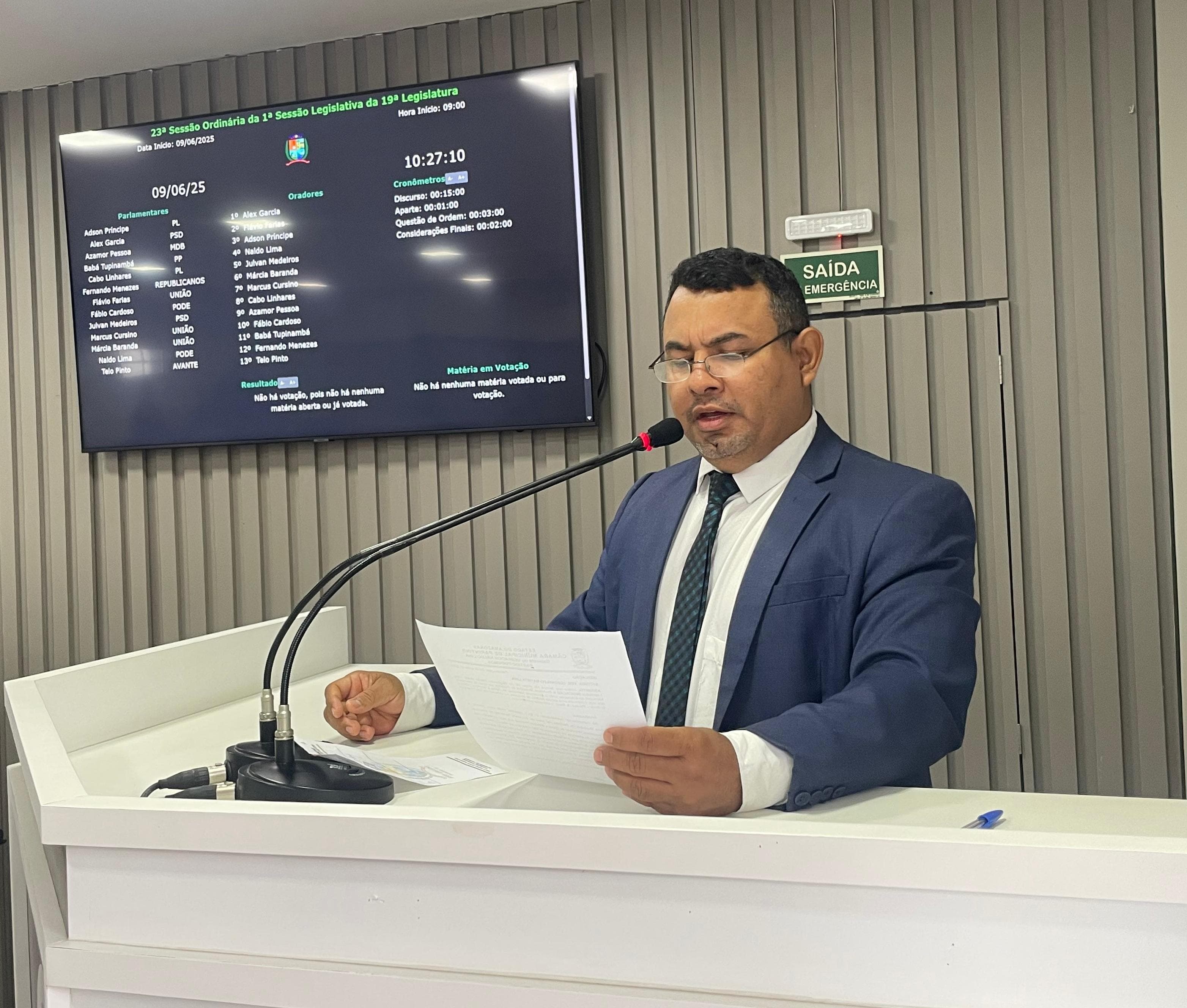 Naldo Lima propõe construção de escola em alvenaria para a comunidade São Francisco de Assis