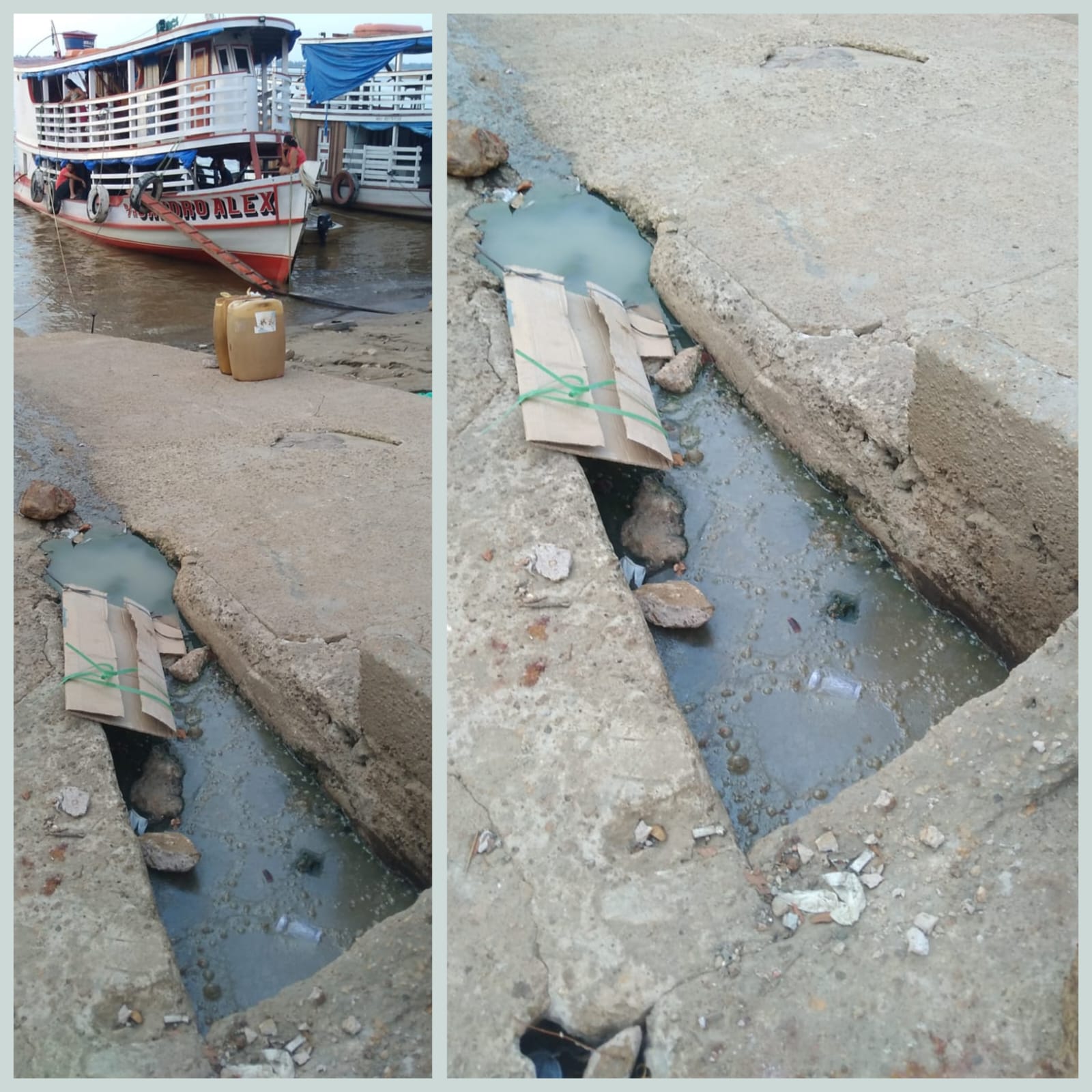 Naldo Lima solicita à SEMINF instalação de tampa e tratamento adequado de bueiro na Rampa do Mercado