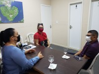 Presidente em Exercício Vanessa Gonçalves reúne com Vereador de São Sebastião do Uatumã