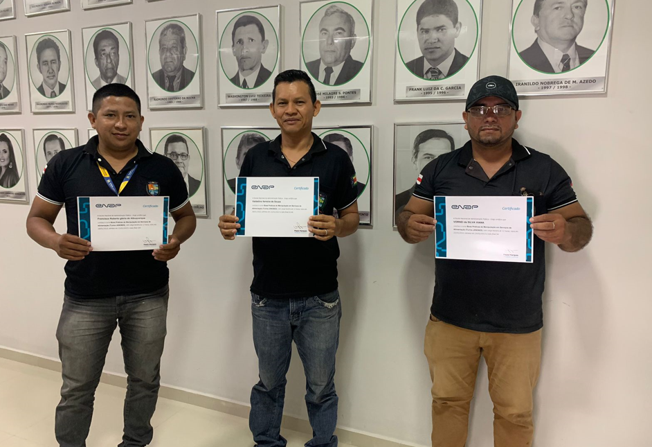 Servidores da Câmara de Parintins recebem Certificação da Enap