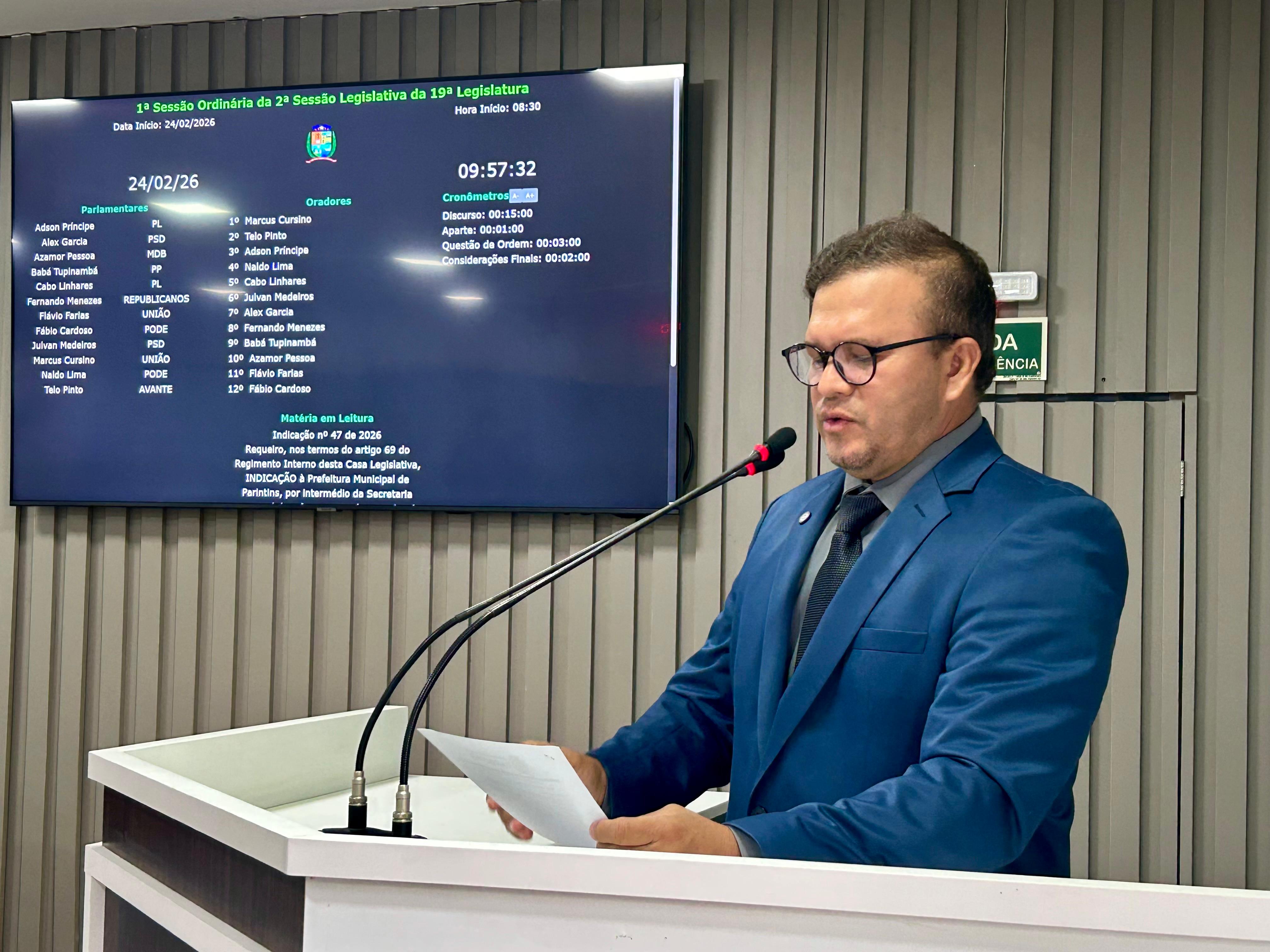 Vereador Adson Príncipe indica Moção de Aplausos à tripulação do Navio Príncipe do Amazonas