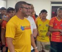 Vereador Adson Príncipe prestigiou a saída da delegação esportiva de Parintins rumo aos JEA's em Manaus