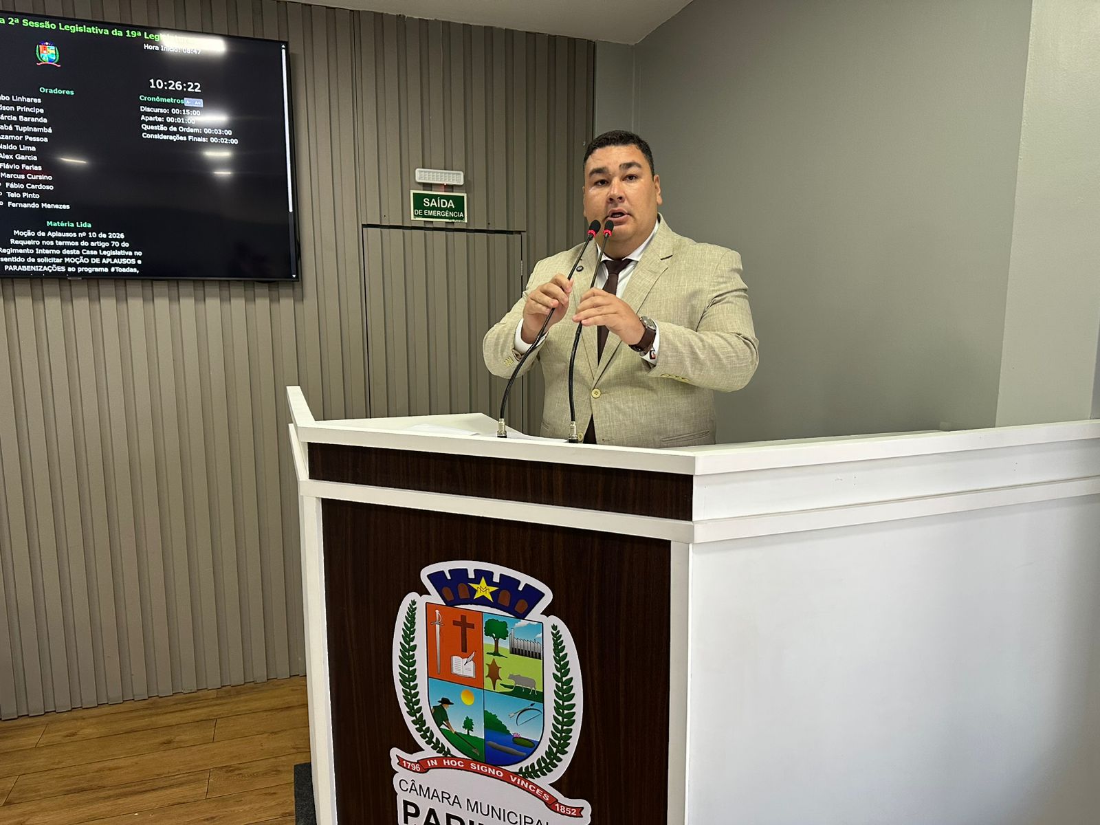 Vereador Alex Garcia solicita nova ambulância para reforçar atendimento de urgência em Parintins