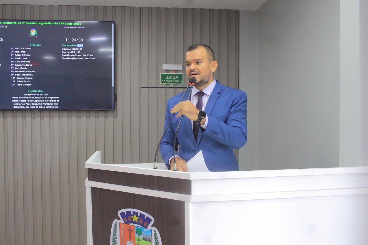 Vereador Azamor Pessoa apresenta indicações nas áreas de educação, infraestrutura, trânsito e segurança do trabalho em Parintins