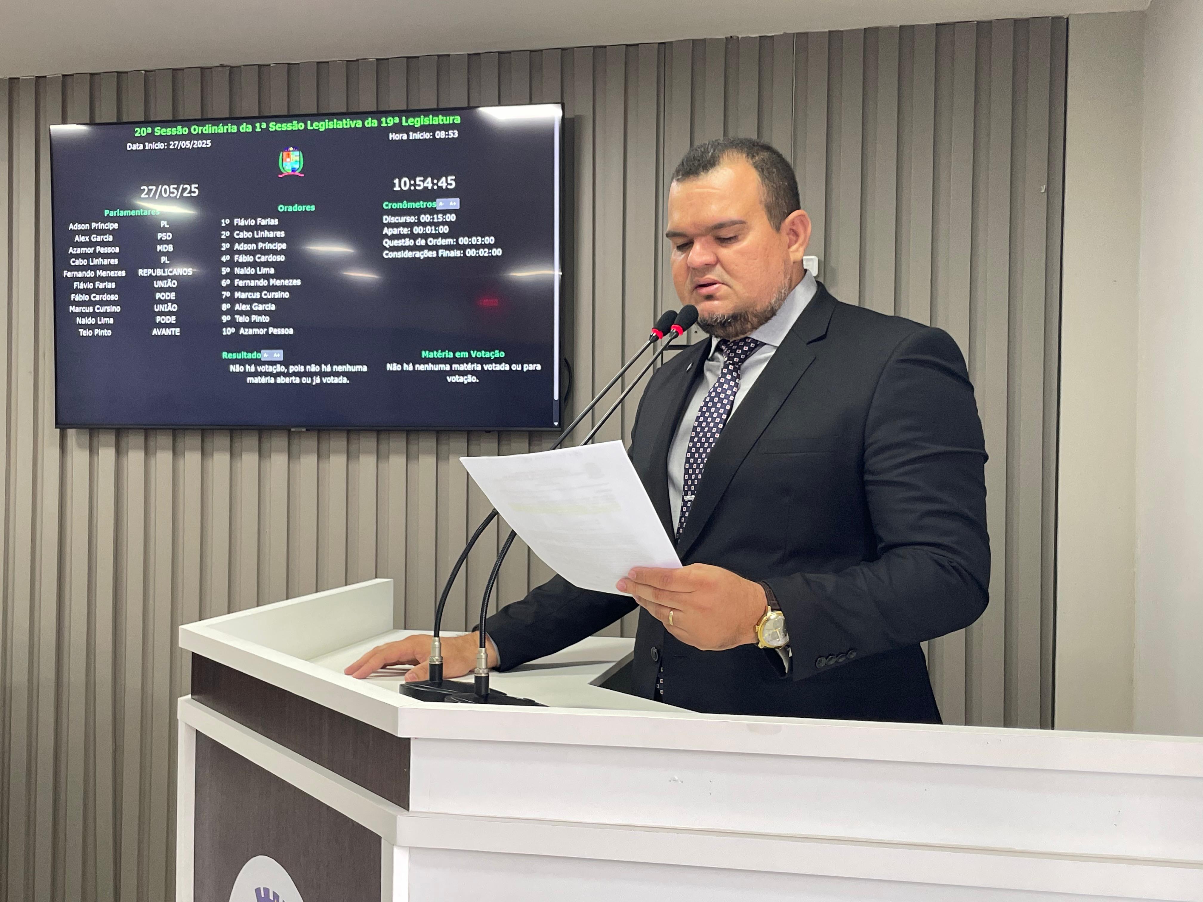 Vereador Azamor Pessoa defende implantação de UBS no Bairro do Pascoal Alaggio e reforça compromisso com a saúde