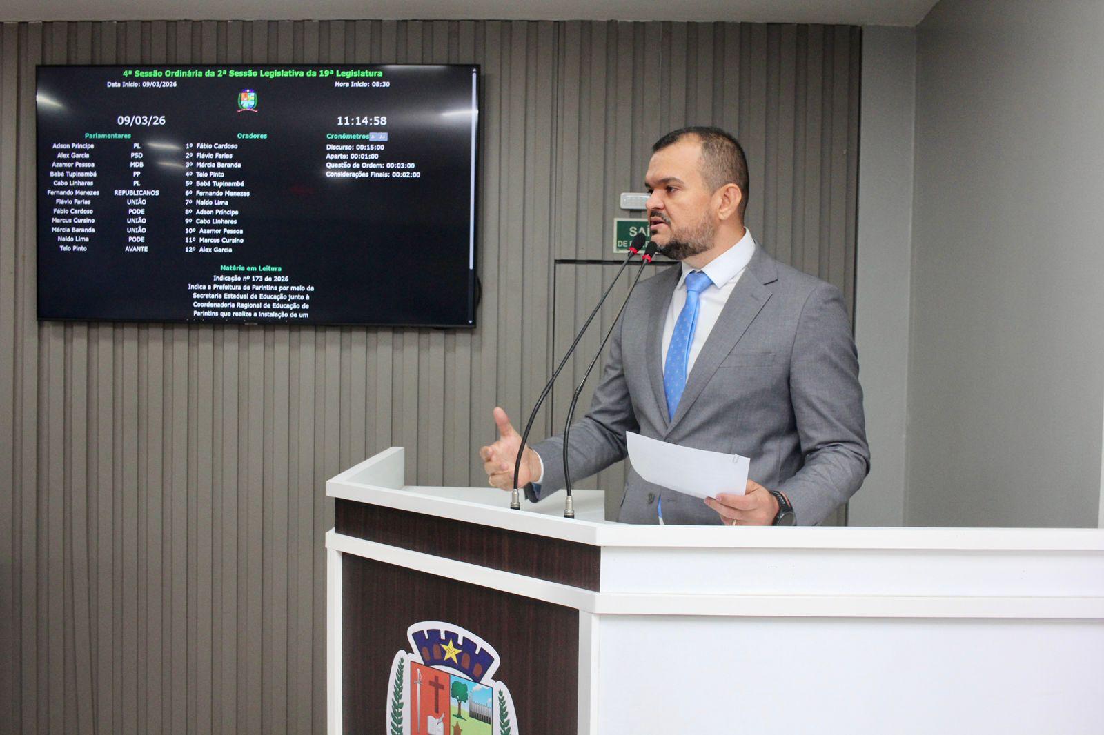 Vereador Azamor Pessoa leva demandas da zona rural e área urbana de Parintins à tribuna da Câmara Municipal de Parintins