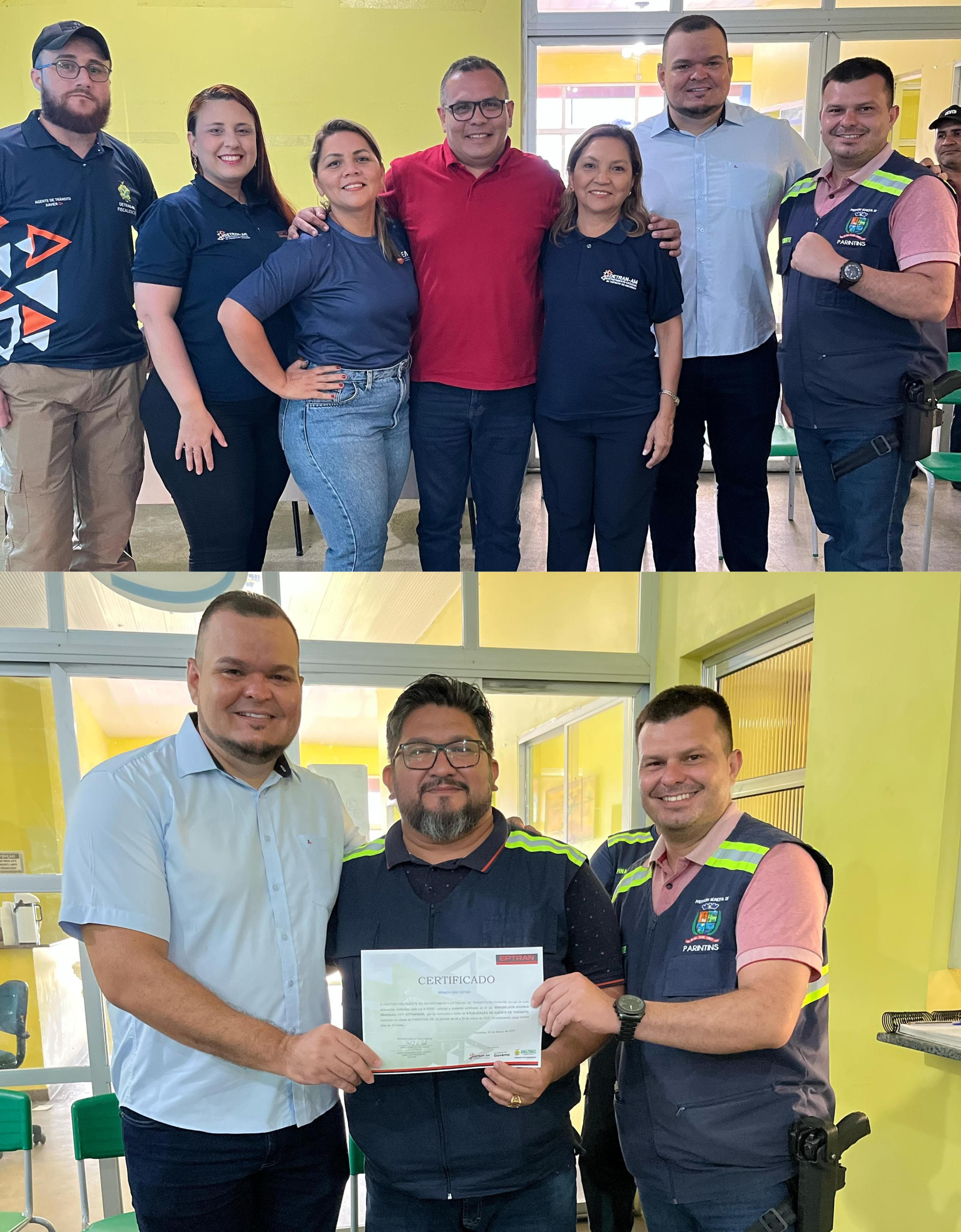 Vereador Azamor Pessoa participa do encerramento do Curso de Capacitação Profissional dos Agentes de Trânsito
