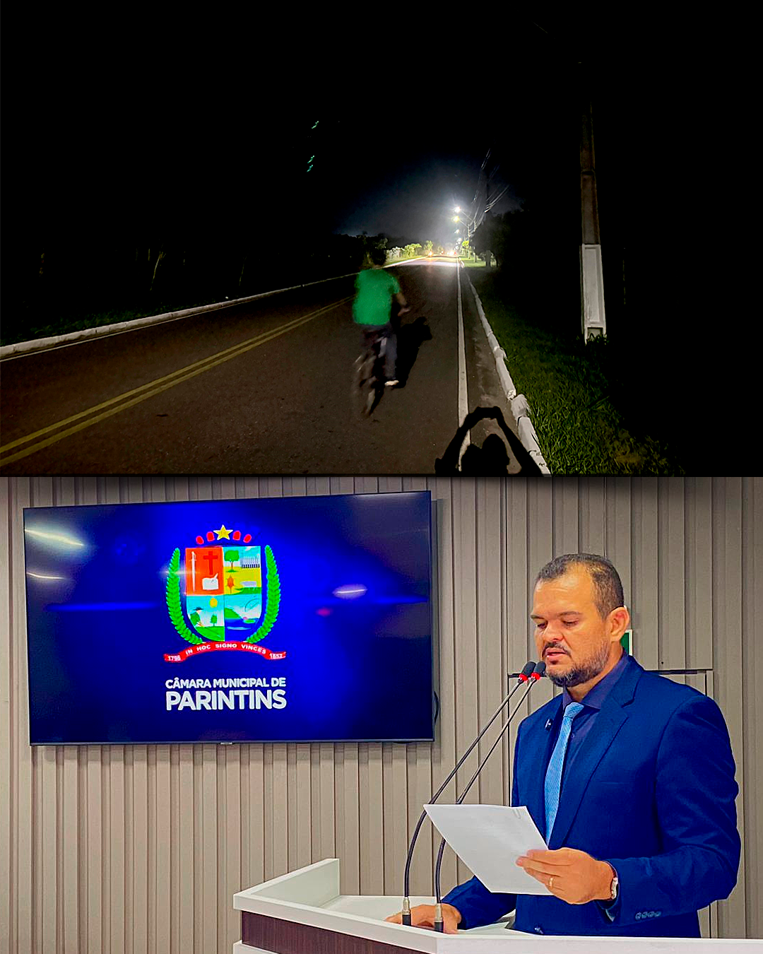 Vereador Azamor Pessoa solicita recuperação total da iluminação na Estrada Odovaldo Novo