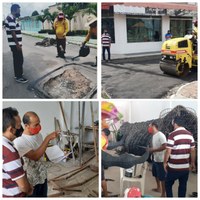Vereador Babá Tupinambá destaca trabalhos da equipe da SEMOSP na recuperação das ruas de Parintins