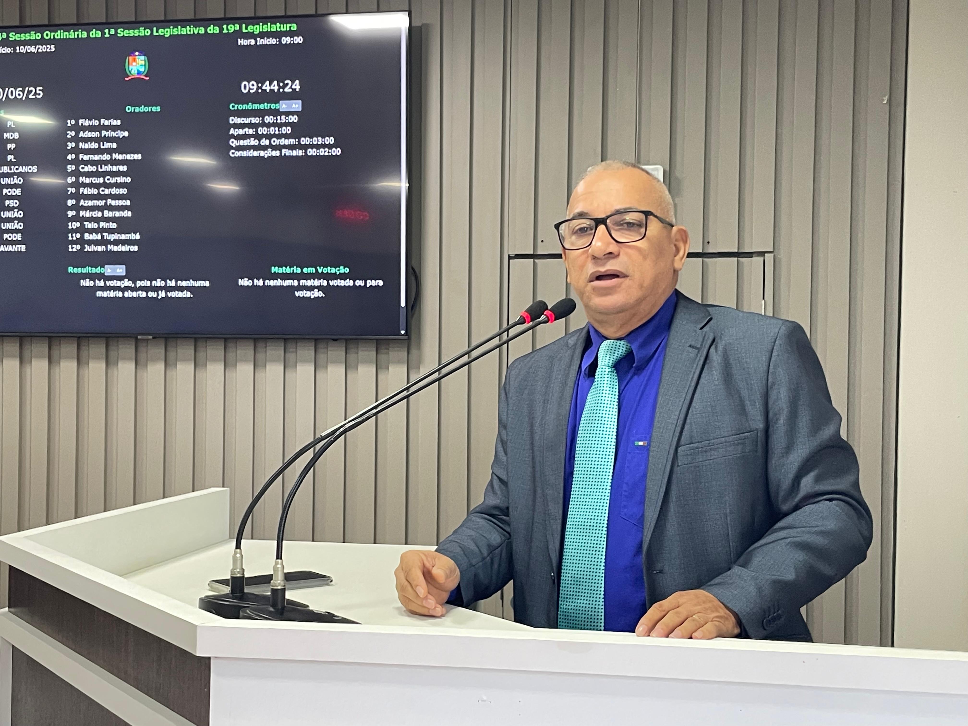 Vereador Fernando Menezes solicita a reforma do Centro Social da Comunidade São Francisco das Chagas
