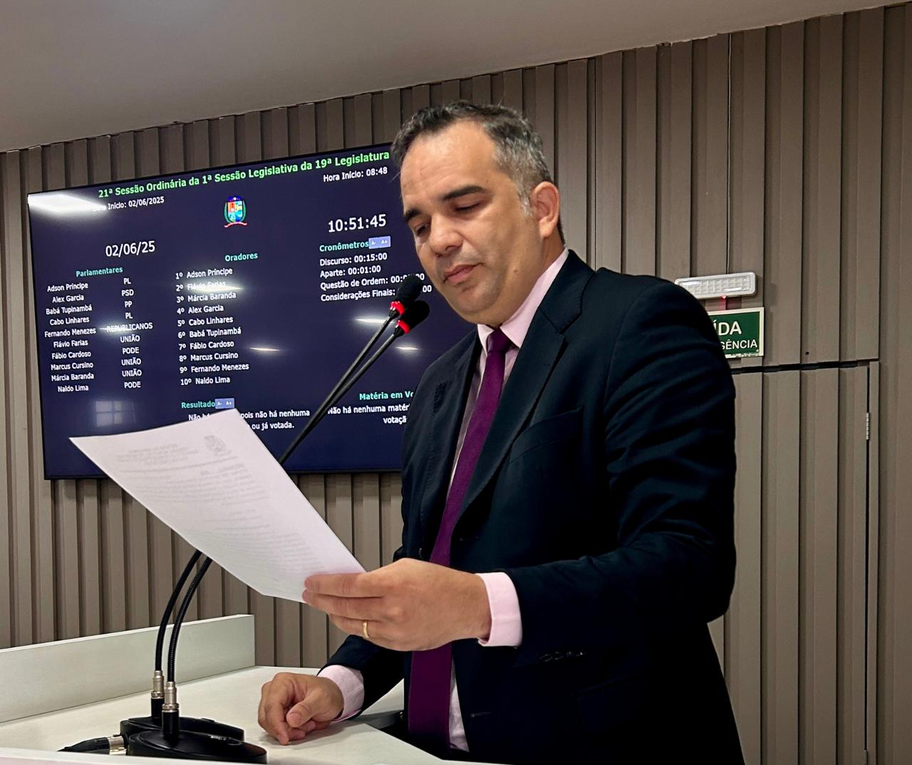 Vereador Marcus Cursino propõe lei voltada à sustentabilidade na administração pública