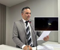Vereador Marcus Cursino solicita manutenção das luminárias na estrada Odovaldo Novo