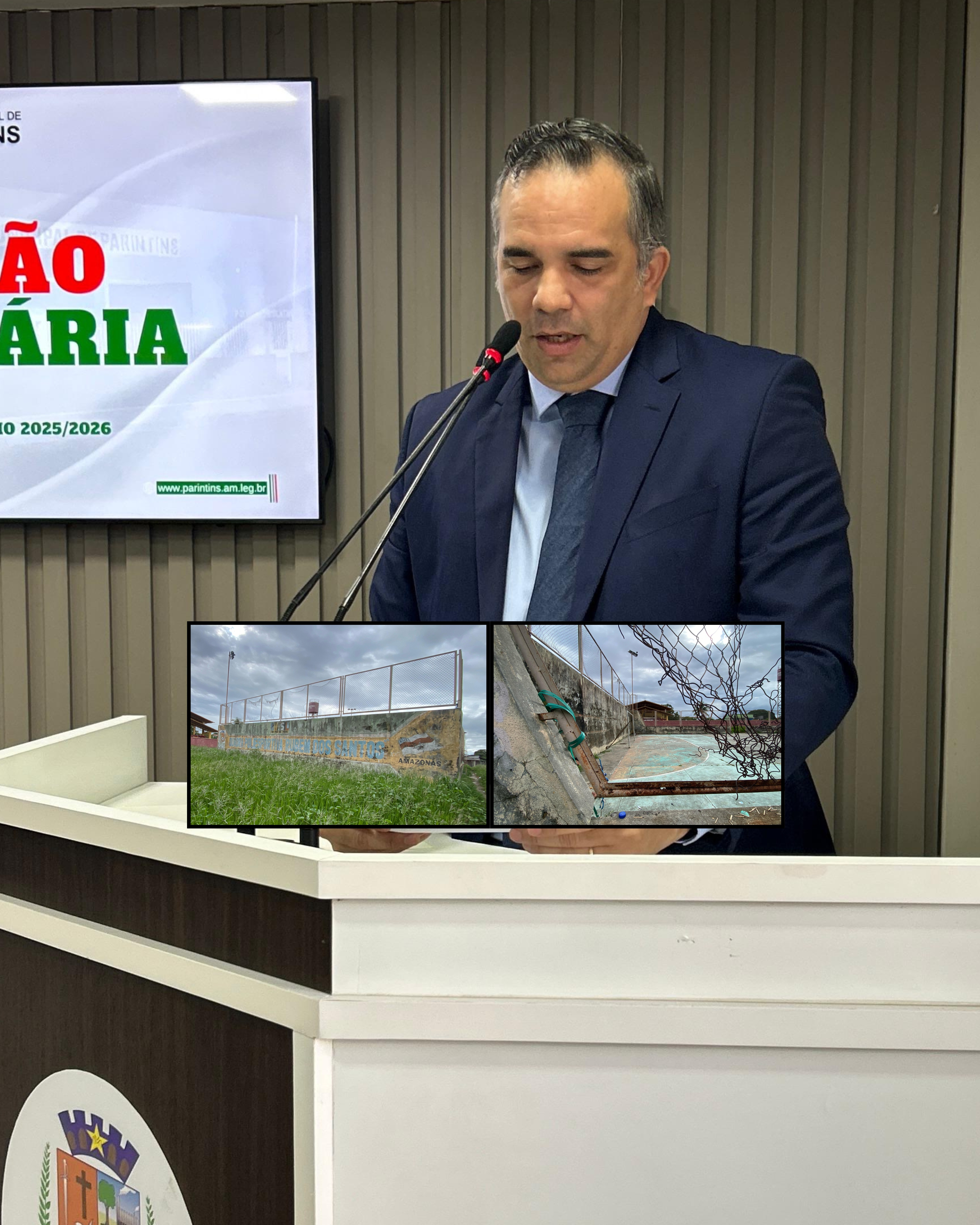 Vereador Marcus Cursino solicita revitalização da Quadra Poliesportiva Rubem dos Santos