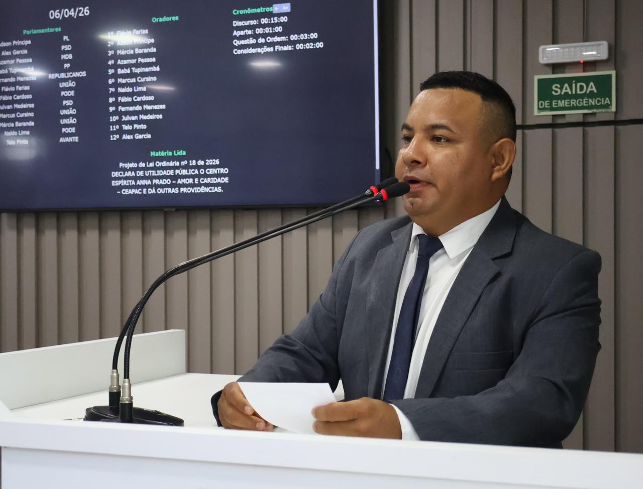 Vereador Naldo Lima aponta propostas voltadas à melhoria da infraestrutura do município