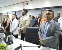 Vereador Naldo Lima participa da solenidade de abertura do ano legislativo na Câmara Municipal de Parintins