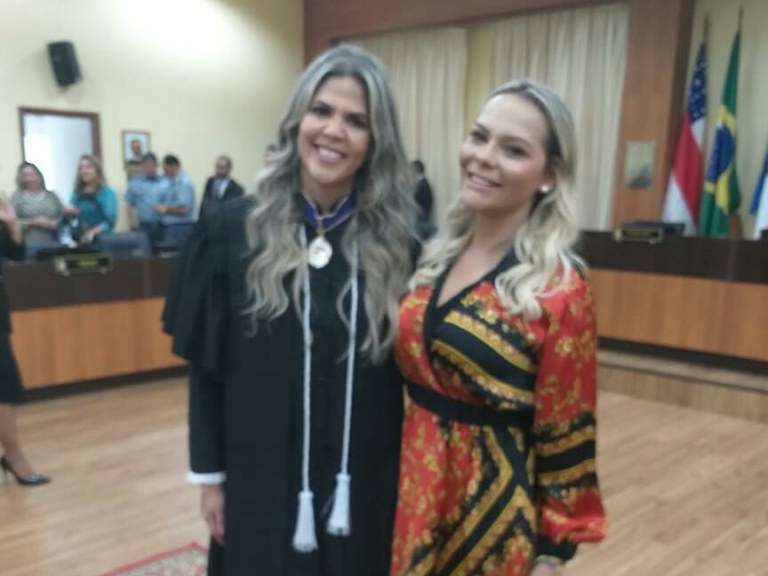 Nêga Alencar representa Câmara de Parintins na posse da desembargadora eleitoral Giselle Pascarelli
