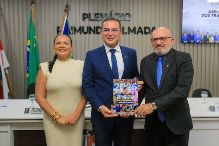 Câmara de Parintins inicia segundo ano da 19ª Legislatura com leitura da mensagem anual do prefeito Mateus Assayag